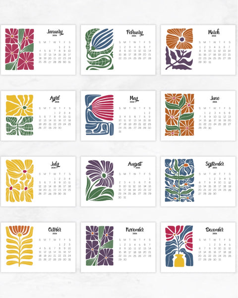 2026 Desktop Calendars