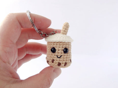 Crochet Tiny Boba Tea Charms