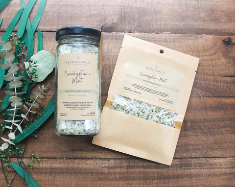 Botanical Pollen Bath Salts - Eucalyptus + Min