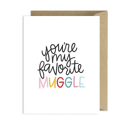 Harry Potter Inspired Card - You're My Favorite Muggle