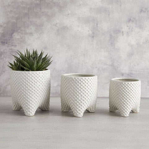 Textured Tripod Pot - Medium