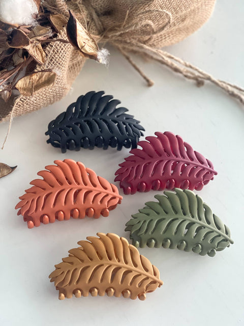 Olive Leaf Hair Clip