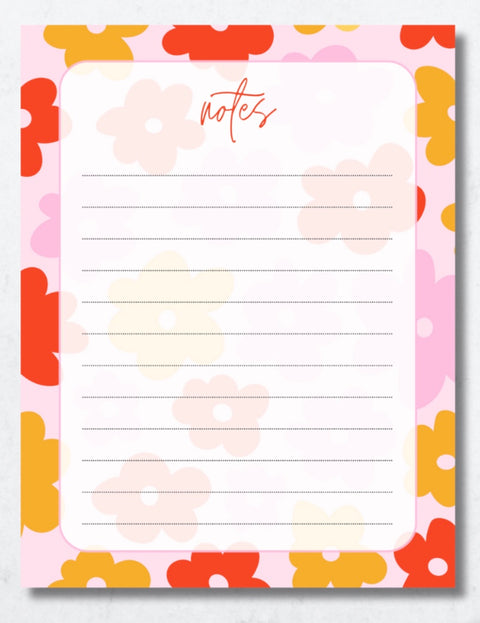 Bright Florals Notepad