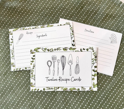 Recipe Card Sets by Still Water Como