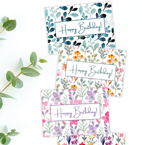 Happy Birthday Card Set