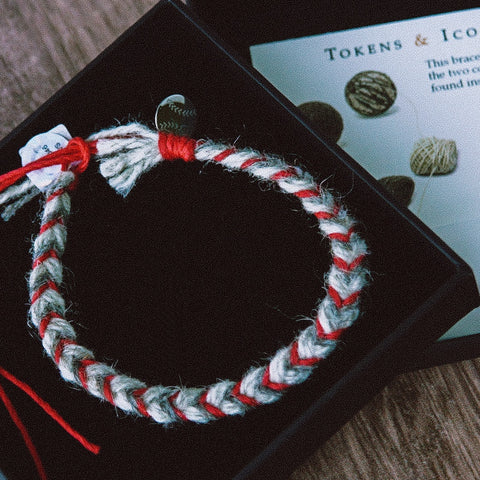 St. Louis Cardinals Game Used Baseball Yarn Friendship Bracelet