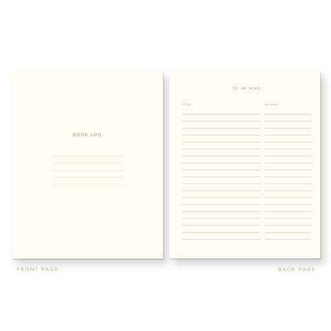 Read and Reviewed Book Log Journal