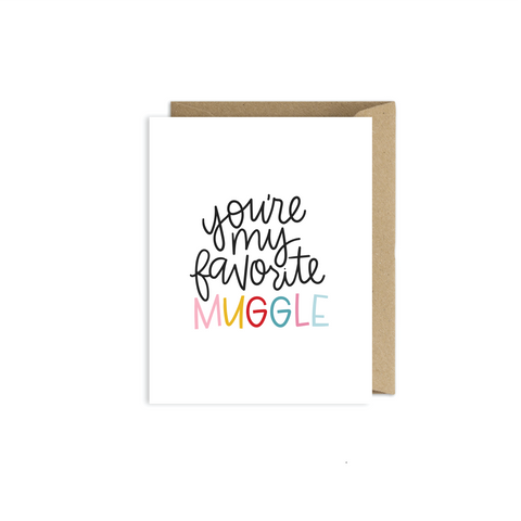 Harry Potter Inspired Card - You're My Favorite Muggle