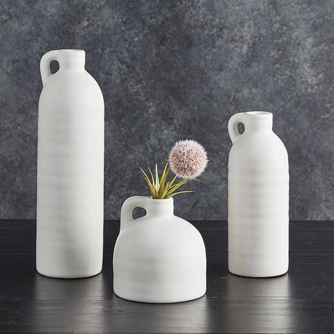 White Vases with Handle