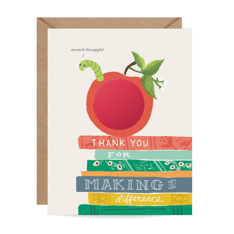 Scratch Off Teacher Thank You Card