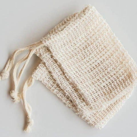 Natural Sisal Exfoliating Soap Saver Pouch