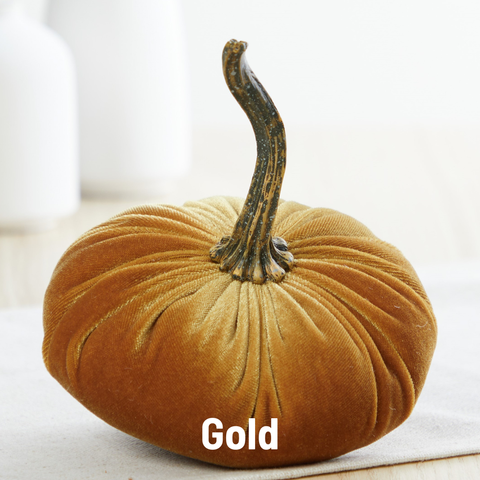 Handmade SMALL Velvet Pumpkins Fall Table Modern Decor