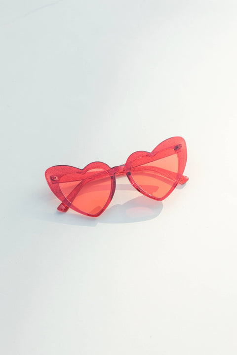 Glitter Heart Sunglasses| Adult Size