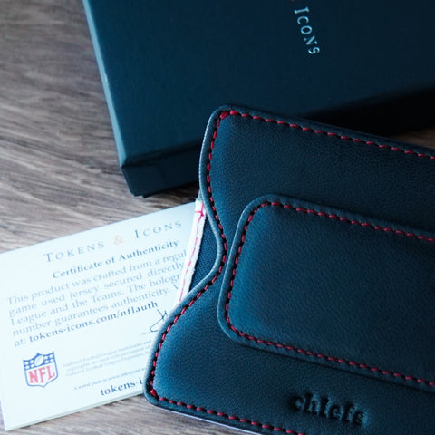 Kansas City Chiefs Authentic Game Worn Jersey Money Clip Wallet