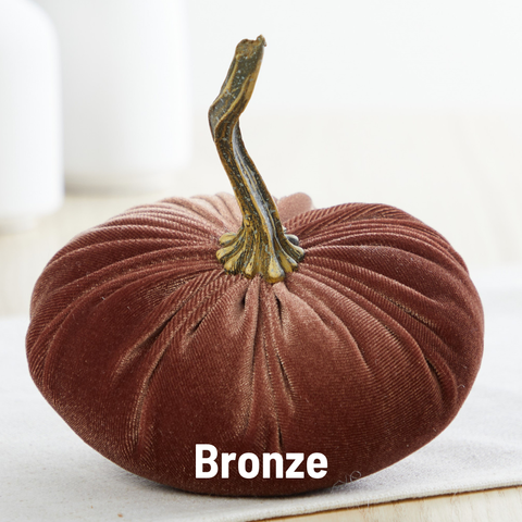 Handmade SMALL Velvet Pumpkins Fall Table Modern Decor