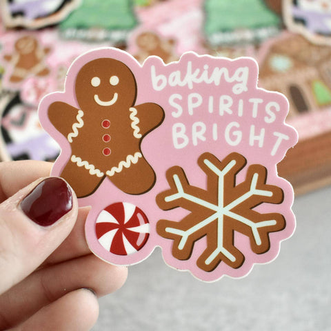Baking Spirits Bright Holidays Cookie Sticker