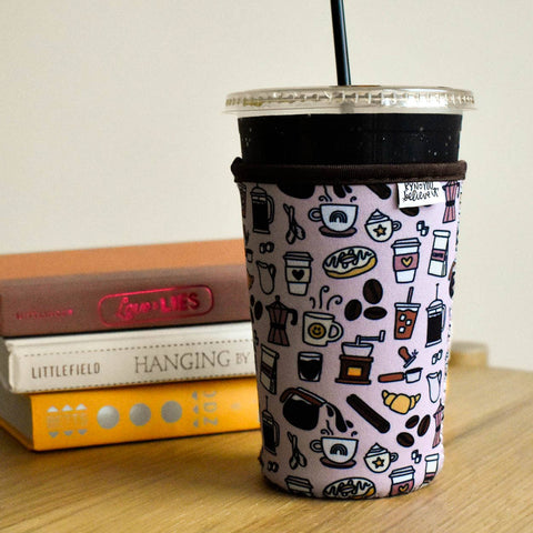 Coffee Pattern Cold Drink Sleeve