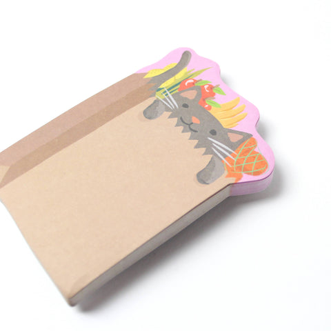 Kitten In Groceries Sticky Notes
