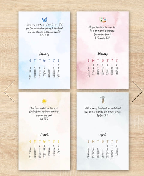 Refresh Your Heart Desk Calendar 2027