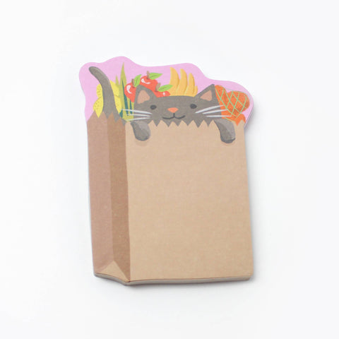 Kitten In Groceries Sticky Notes
