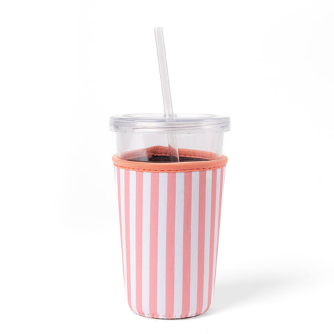 Pink Stripes Drink Sleeve