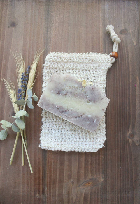 Natural Sisal Exfoliating Soap Saver Pouch