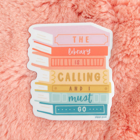 The Library is Calling Decal Sticker