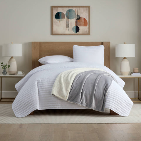 Reversible Sherpa Throw Blanket