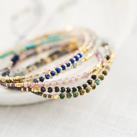 Minimalist Handmade Natural Stone Bracelet