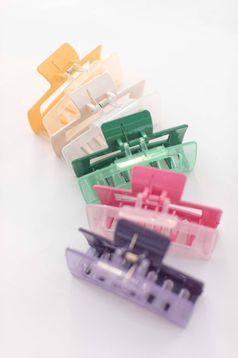 Two Tone Rectangle Hair Clip