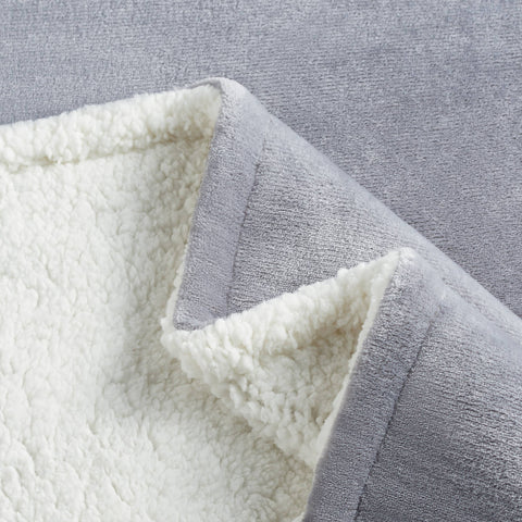 Reversible Sherpa Throw Blanket