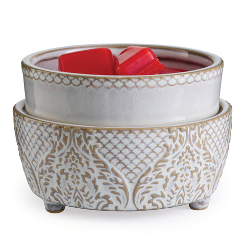 Vintage Style White Candle or Wax Warmer