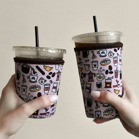 Coffee Pattern Cold Drink Sleeve