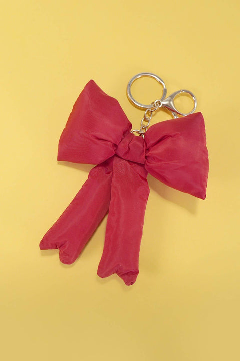 Puffy Bow Bag Charm