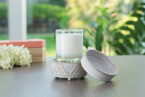 Vintage Style White Candle or Wax Warmer