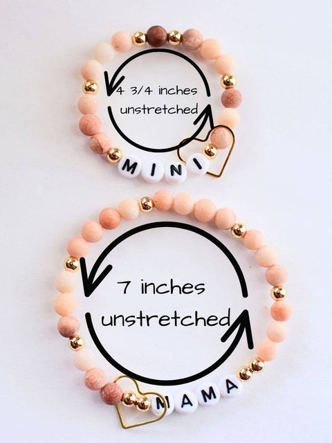 Mama and MINI Pink Bracelet Set