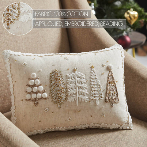 Winter Trees Cream Pillow