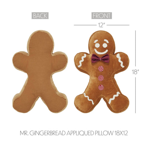 Mr. Gingerbread Pillow