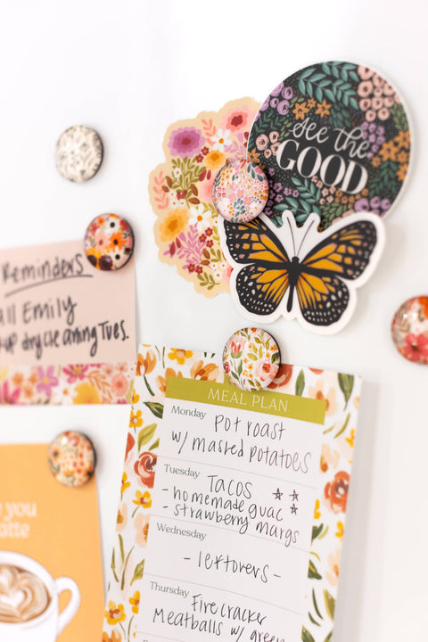 Floral Glass Magnets