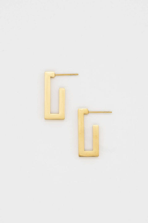 Rectangular Hoop Earrings