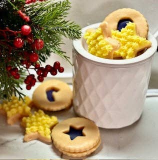 Holiday  Linzer Cookie and Star Sugar Cookie Wax Melts