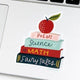 Stack of Books School Days Sticker