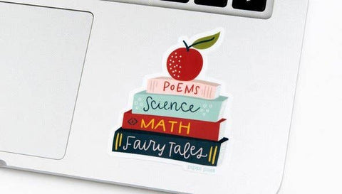 Stack of Books School Days Sticker