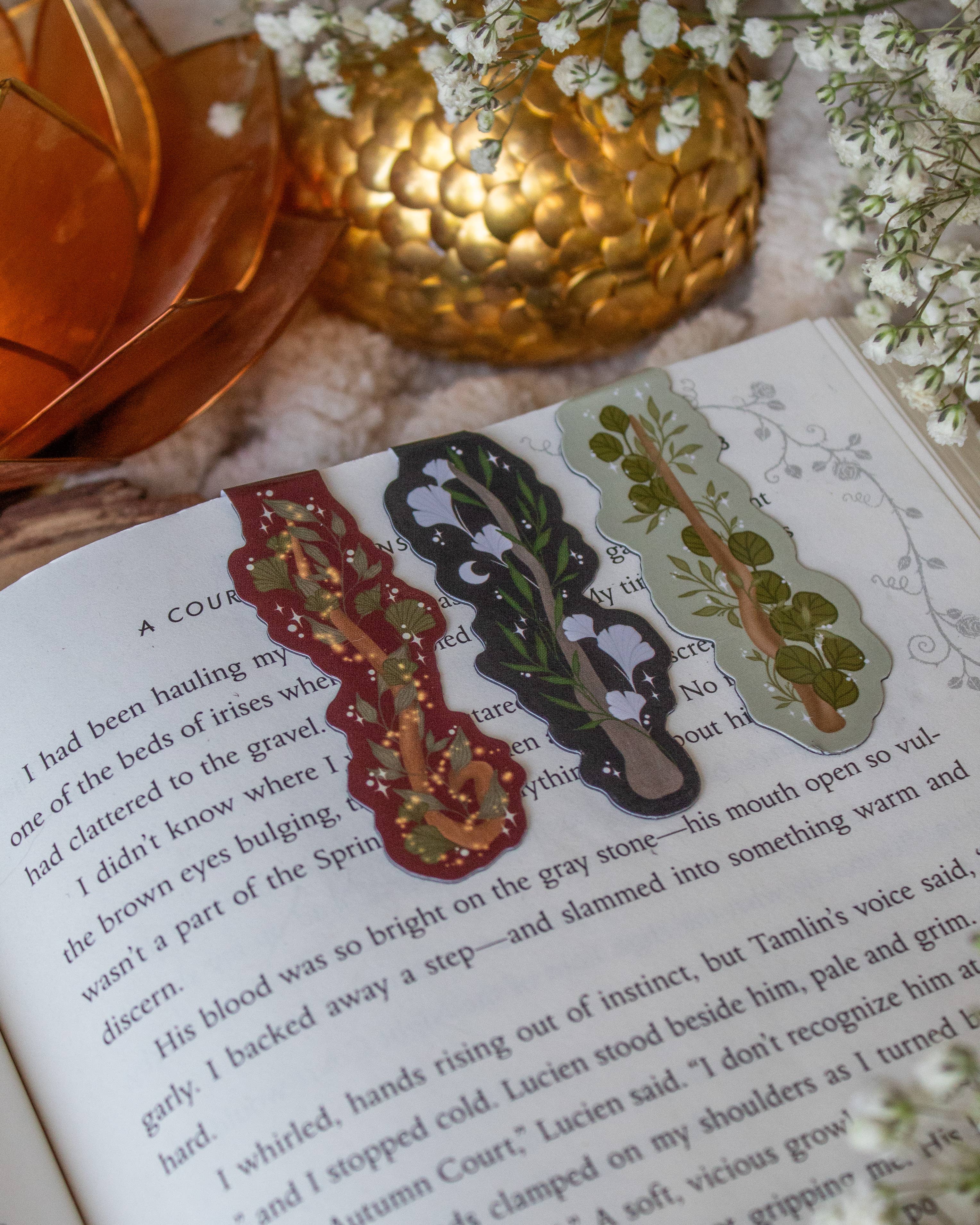 Magic Wand Magnetic Bookmarks | Set of 3 – Walnut and Twine