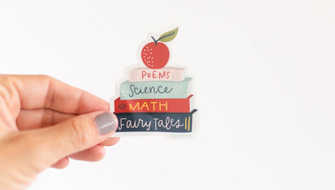 Stack of Books School Days Sticker