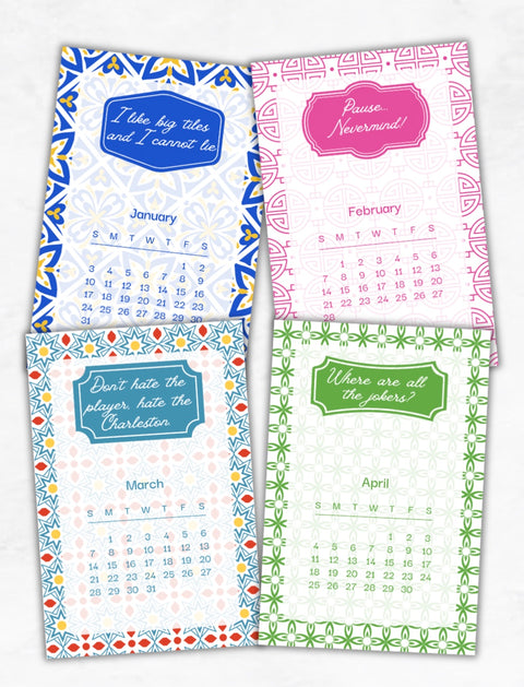 Mahjong Era Desk Calendar 2027