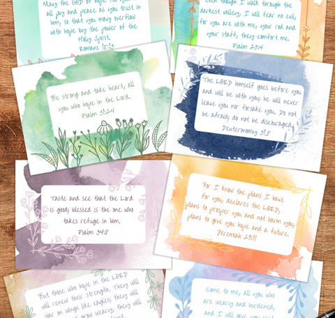 Inspirational Verses Notecards