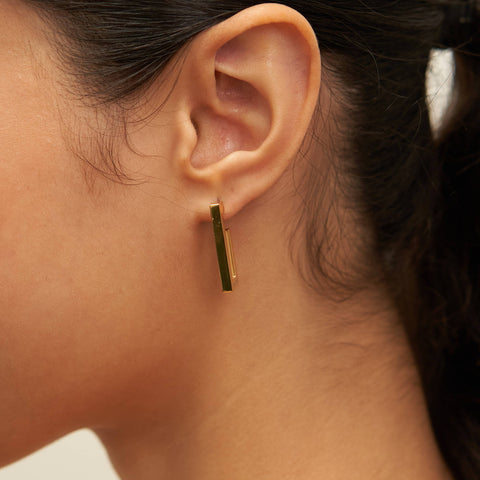 Rectangular Hoop Earrings