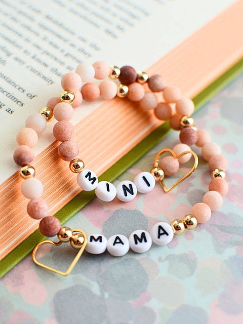 Mama and MINI Pink Bracelet Set