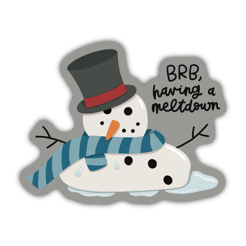 Having A Meltdown Sticker | Snowman